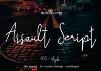 Assault Script Font - Featured Image
