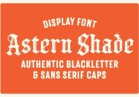 Astern Shade Font - Featured Image