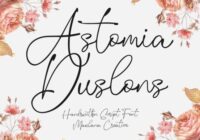 Astomia Duslons Font - Featured Image