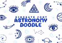 Astronomy Doodle Font - Featured Image