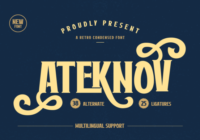 Ateknov Font - Featured Image