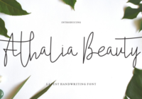 Athalia Beauty Font - Featured Image