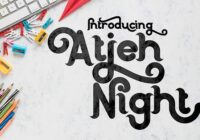 Atjeh Night Font - Featured Image