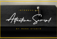 Attention Script Font - Featured Image