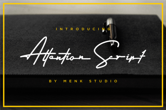 Attention Script Font - Featured Image