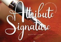 Attribute Signature Font - Featured Image