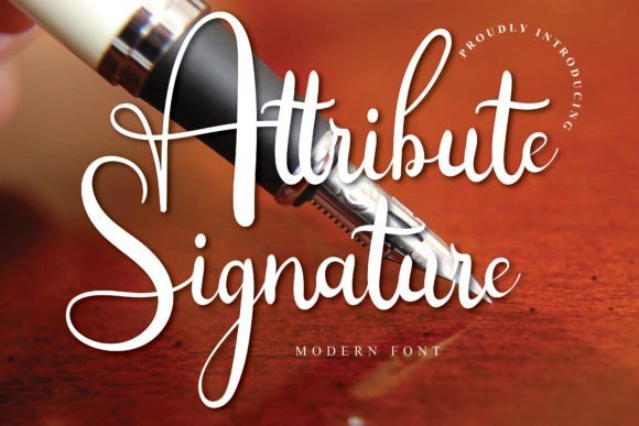 Attribute Signature Font - Featured Image