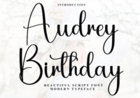 Audrey Birthday Font - Featured Image