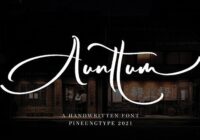 Aunttum Font - Featured Image