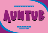 Auntuk Font - Featured Image