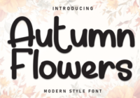 Auntumn Flowers Font - Featured Image