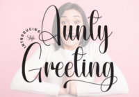 Aunty Greeting Font - Featured Image