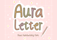 Aura Letter Font - Featured Image