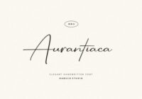 Aurantiaca Signature Font - Featured Image