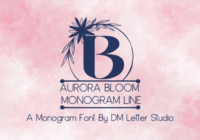 Aurora Bloom Line Monogram Font - Featured Image