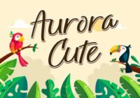 Aurora Cute Font - Featured Image