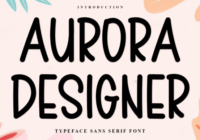 Aurora Designer Font - Featured Image