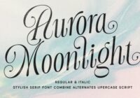 Aurora Moonlight Font - Featured Image