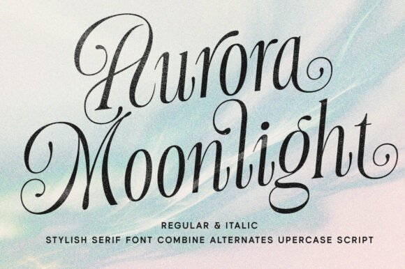 Aurora Moonlight Font - Featured Image