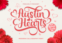Austin Hearts Font - Featured Image