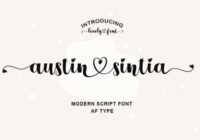Austin Sintia Font - Featured Image