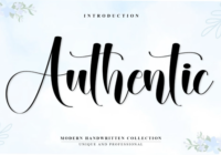 Authentic1 Font - Featured Image
