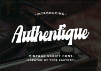 Authentique Font - Featured Image