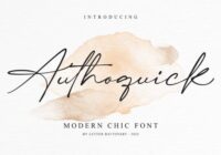 Authoquick Font - Featured Image