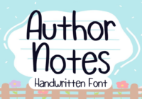 Author Notes Font - Featured Image