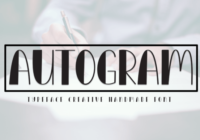 Autogram Font - Featured Image