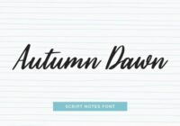 Autumn Dawn Font - Featured Image