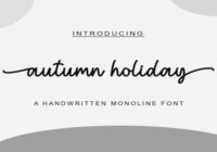 Autumn Holiday Font - Featured Image