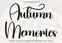 Autumn Memories Font - Featured Image