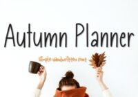 Autumn Planner Font - Featured Image