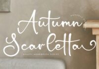 Autumn Scarletta Font - Featured Image