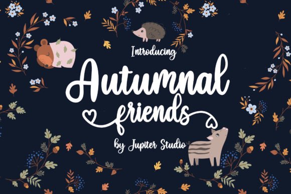 Autumnal Friends Font - Featured Image