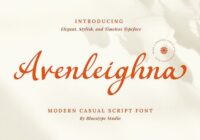 Avenleighna Font - Featured Image
