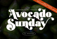 Avocado Sunday Font - Featured Image