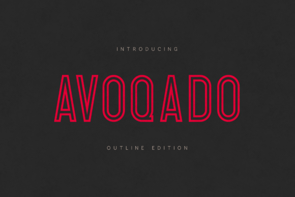 Avoqado Outline Edition Font - Featured Image
