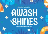 Awash Shines Font - Featured Image