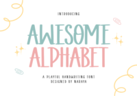 Awesome Alphabet Font - Featured Image