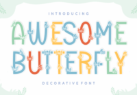 Awesome Butterfly Font - Featured Image