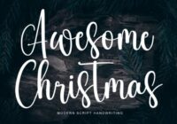 Awesome Christmas Font - Featured Image