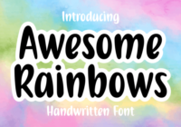 Awesome Rainbows Font - Featured Image