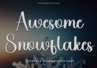 Awesome Snowflakes Font - Featured Image