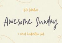 Awesome Sunday Font - Featured Image
