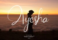 Ayesha Script Font - Featured Image