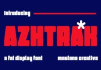 Azhtrak Font - Featured Image