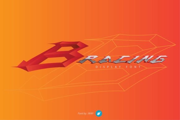 B Racing Font - Featured Image