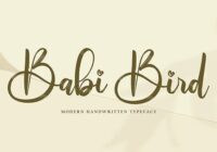 Babi Bird Font - Featured Image